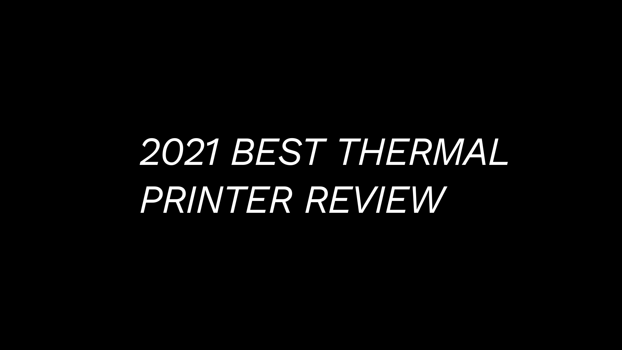 Thermal Label Printer Unboxing