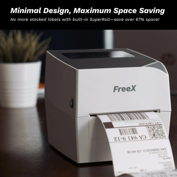 FreeX WiFiMAX AirPrint Thermal Label Printer | Wirelessly print 4x6 labels on iOS, macOS, Android, Windows, and more!