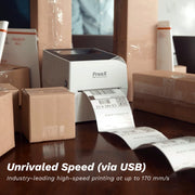 FreeX USB SuperRoll Thermal Printer for 4x6 Shipping Label and More