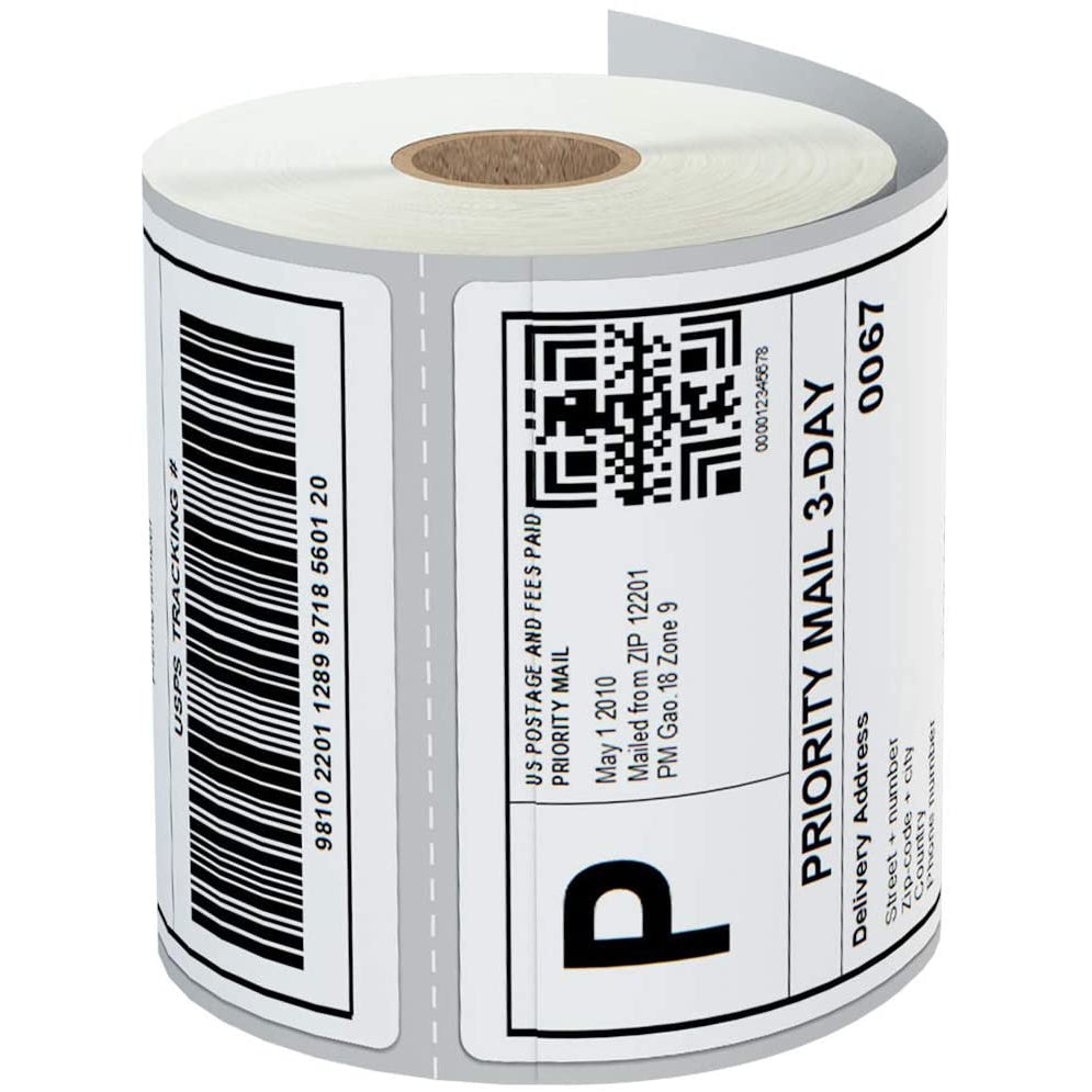 FreeX Commercial-grade 4x6 Shipping Thermal Labels (SuperRoll 600 Labe