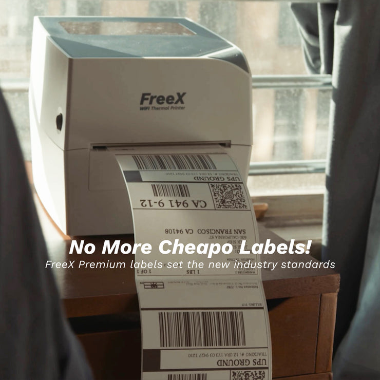 FreeX Commercial-grade 4x6 Shipping Thermal Labels (SuperRoll 600 Labe
