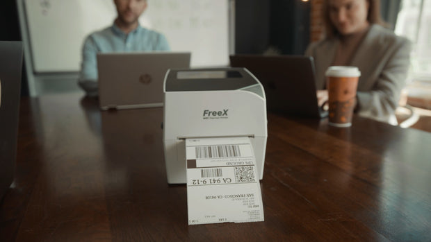 FreeX WiFi SuperRoll Direct Thermal 4x6 Shipping Label Printer